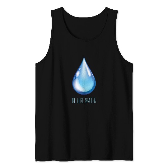 Be Like Water Martial Arts Tao Taoism Flow Kung Fu 3 Tank Tops