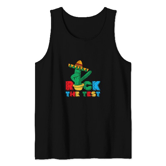 Test Day For Teacher Professor Educator Principal Test Exam 4 Tank Tops