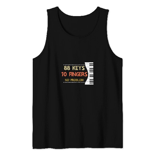 Music Musician Piano Keyboard Musik Student Piano Tank Tops