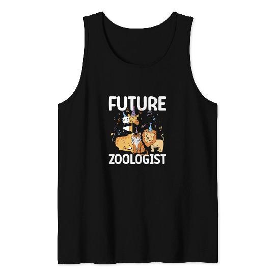 Future Zoologist Appreciation Zoology Zookeeper for Kids 1 Tank Tops