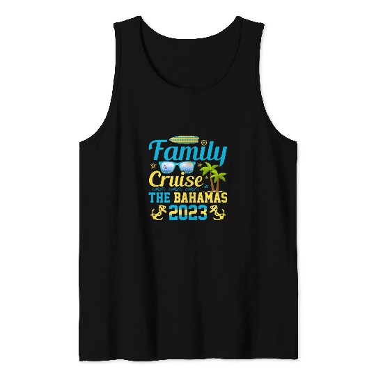 Family Cruise the Bahamas Traveler Boating Cruise Trip Tank Tops