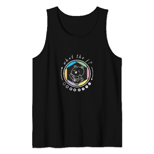 Photographer What The F Photography Funny Camera F Aperture Tank Tops