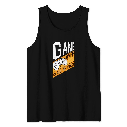 Game Over Class Of Graduation Cool Gamer Grad Student Tank Tops