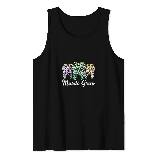 Tooth Dental dentists Mardi Gras Costume With Leopard Print Tank Tops