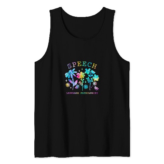 Speech Language Pathologist SLP Therapy Teacher Therapist Tank Tops