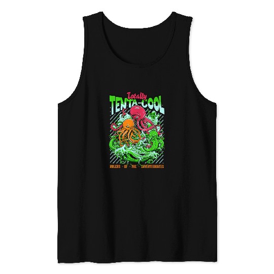 Totally TentaCool Funny Kraken Tentacles And Octopus Tank Tops