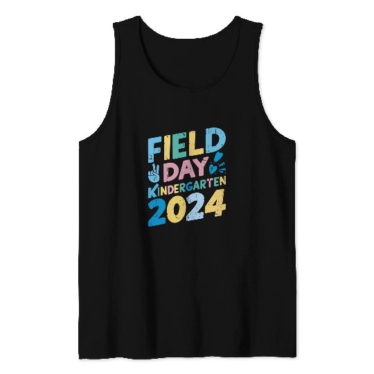 Field Day Kindergarten 2024 Boys Girls Kids Teacher Student Tank Tops