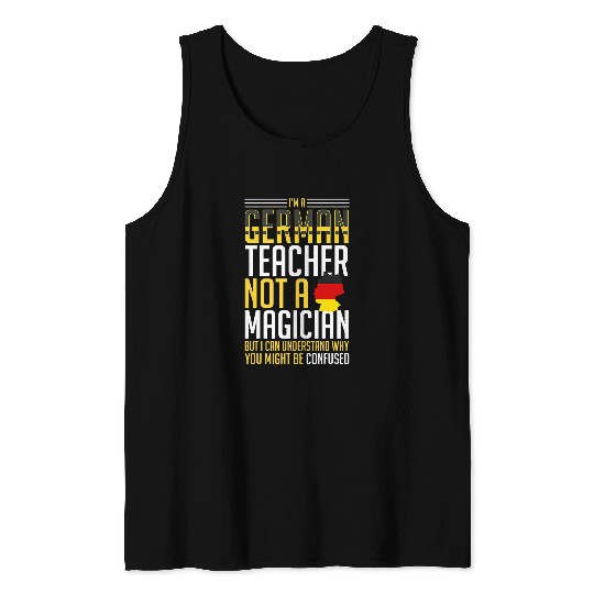 German Teacher Germany Flag Language Lesson Student 7 Tank Tops