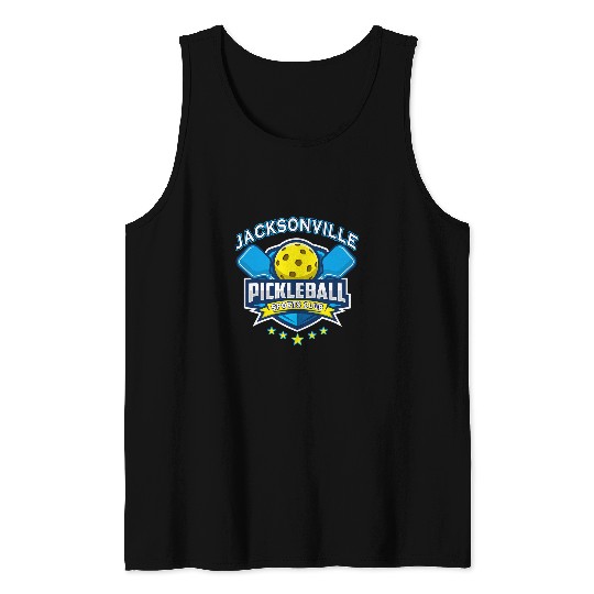 Jacksonville Pickleball Sports Club Funny Pickleball Apparel Tank Tops