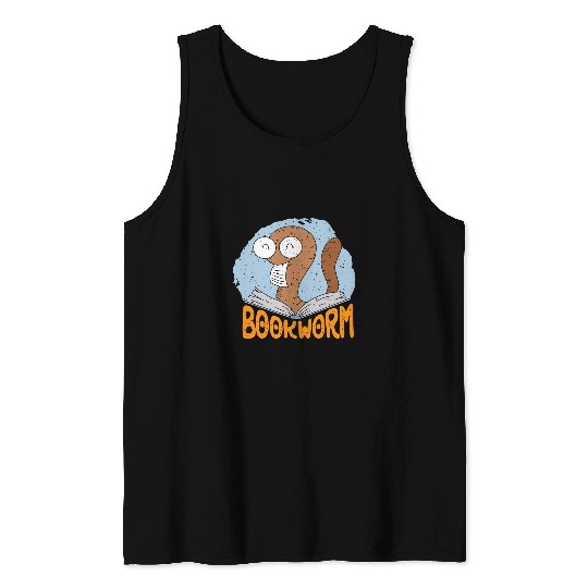Bookworm Book Reading Library Literature Book Nerd 5 Tank Tops