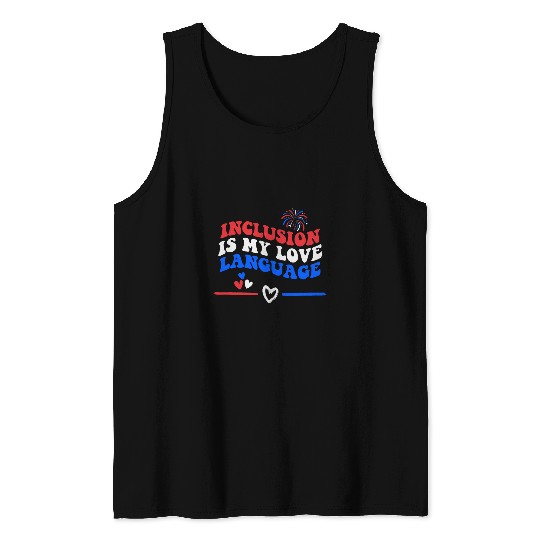 SPED Special Education Teacher 4th of July Patriotic Cute Tank Tops