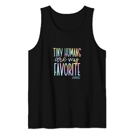 Tiny Humans Are My Favorite Pediatrics NICU nurses Tie Dye Tank Tops