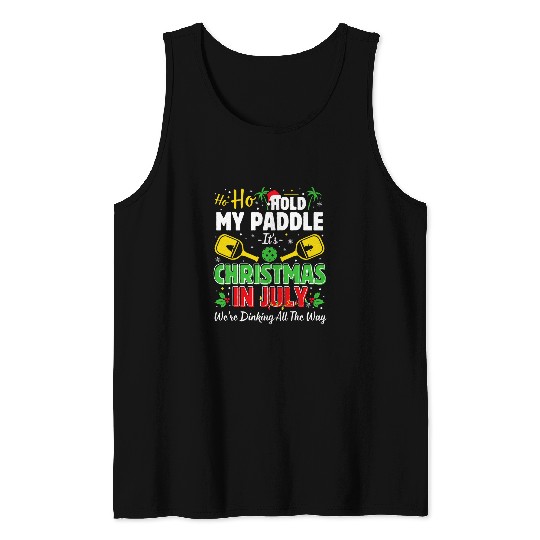 Christmas In July Summer Pickleball Tank Tops