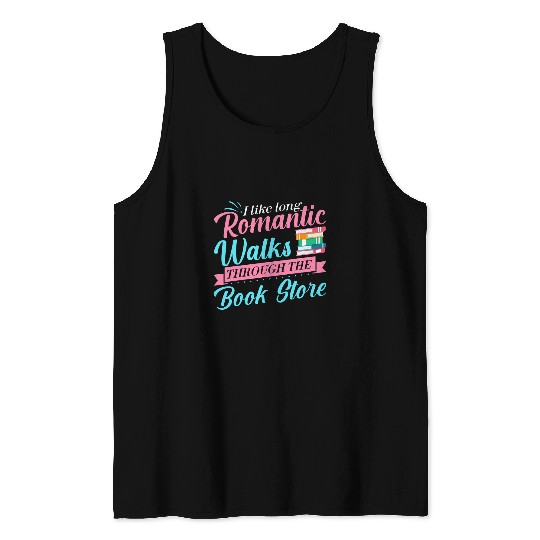 Bookworm Reading Lover Books Cats Tea 2 Tank Tops