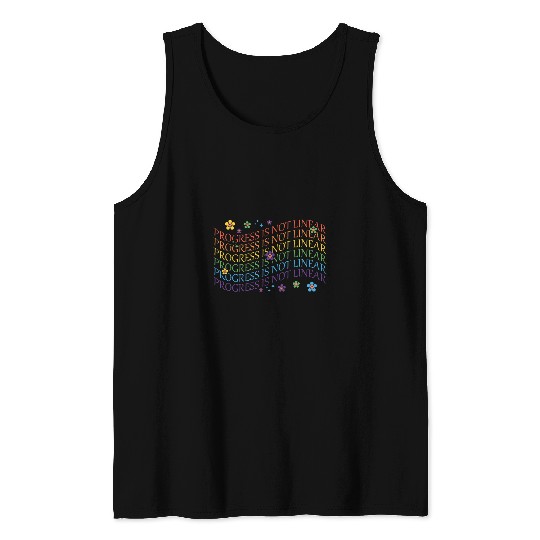 SPED Teacher Progress Is Not Linear ABA Therapist Tank Tops