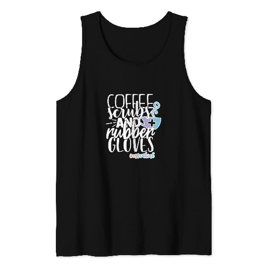 Womens Essential Registered Blessed nurses Frontline worker 1 Tank Tops