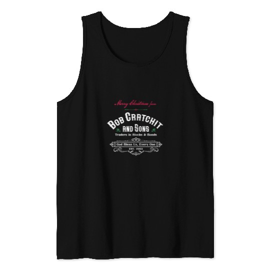Christmas Carol Bob Cratchit Ebenezer Scrooge Dickens Biz Tank Tops
