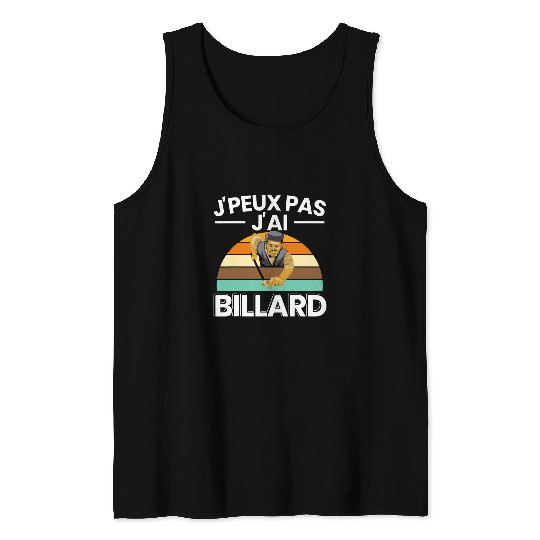 JPeux Pas JAi Billiard Funny Gift Pool Player Tank Tops