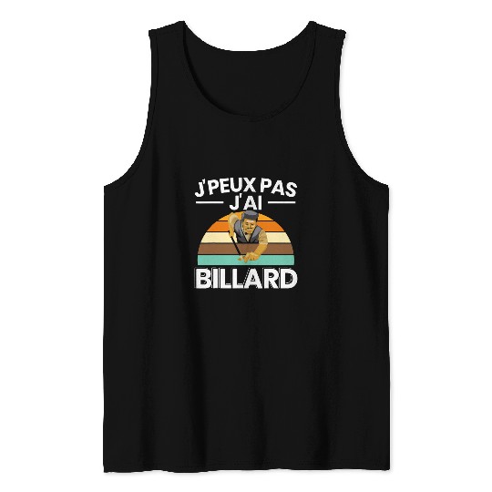 JPeux Pas JAi Billiard Funny Gift Pool Player Tank Tops