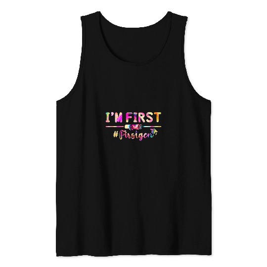 First Generation College Student Funny Graduation Tank Tops