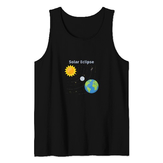 Science Teacher Solar Eclipse 2024 solar eclipse diagram Tank Tops