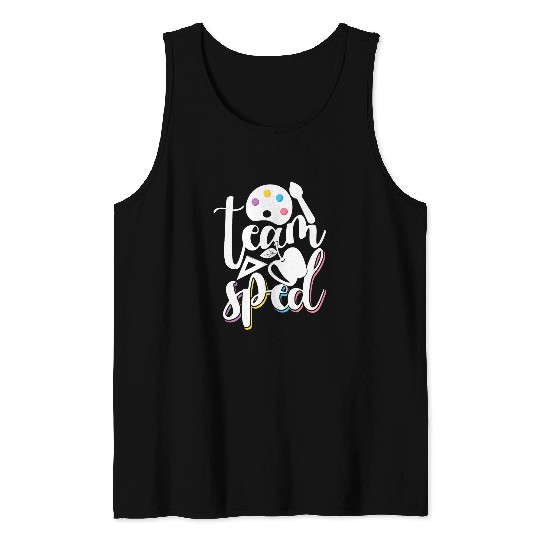 Special Education Educator Back To School Team Sped Teacher Tank Tops