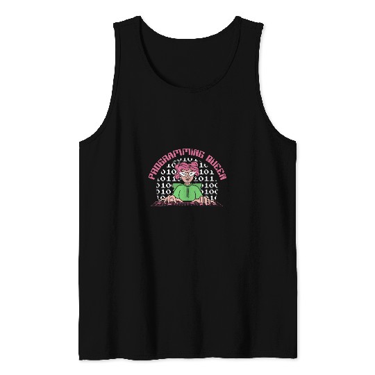 Programming Queen Software Developer Programmer Tank Tops