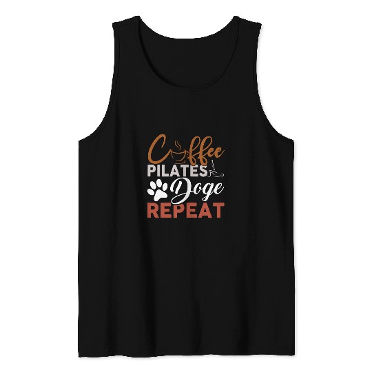 Womens Funny Instructor Pilates Exercise Lover Yoga Teacher Class 2 Tank Tops