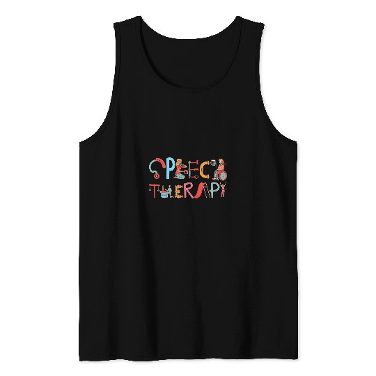 Speech Therapy Speech Language Pathologist Therapist Tank Tops