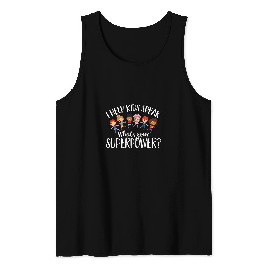 Speech Pathology Help Kids Speak Superpower Speech Therapy 1 Tank Tops