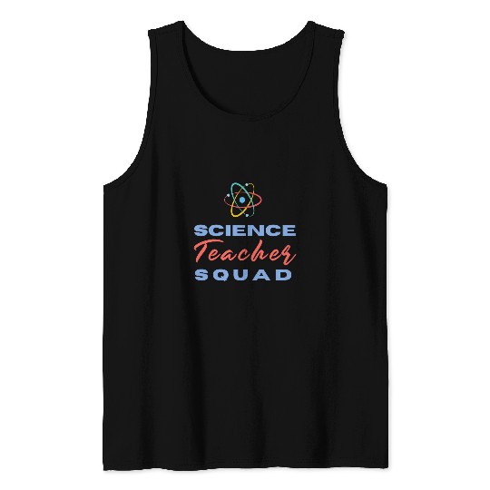 SCIENCE SQUAD STEM Technology Teacher Team Student Crew Lab Tank Tops