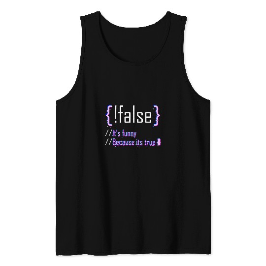Programming Code Computer Science Web Software Developer Tank Tops
