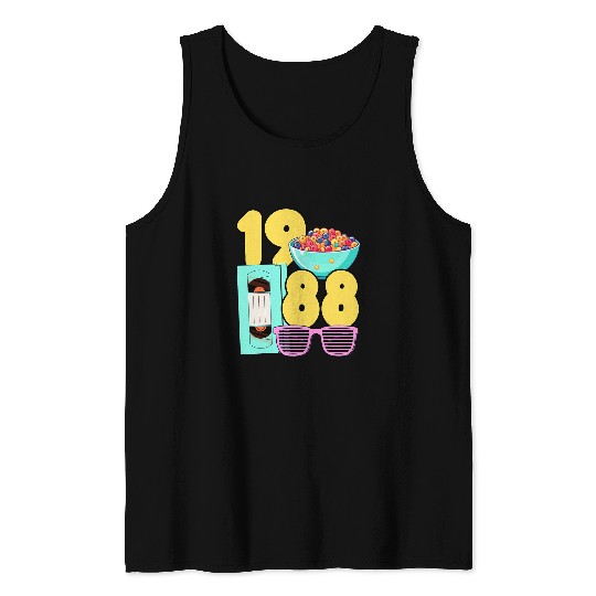 Grad Class 1988 Cinema Student 80s Movie Film School Reunion Tank Tops