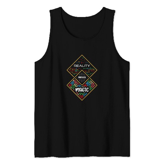 Math School Teacher Professor Reality Physics Magic Humor Tank Tops