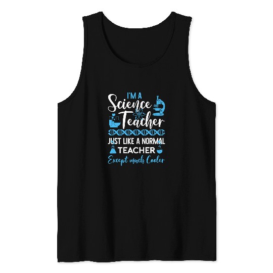 Science Teacher Except Cooler Back To School Science Class 1 Tank Tops