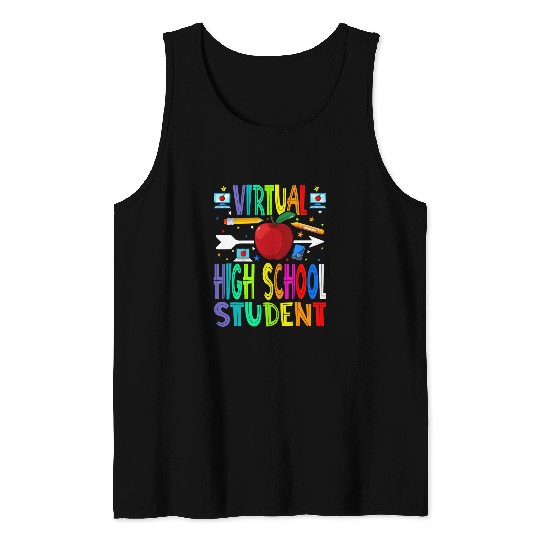 Virtual High School Student Back To School Tank Tops
