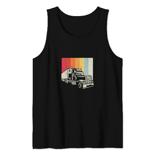 Truck driver trucker men truck gift forwarding company Tank Tops
