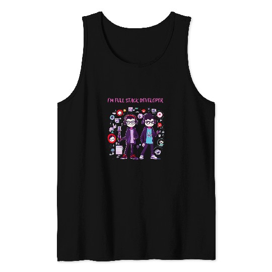 Programmer For Coder Engineer Full Stack Developer Tee 1 Tank Tops