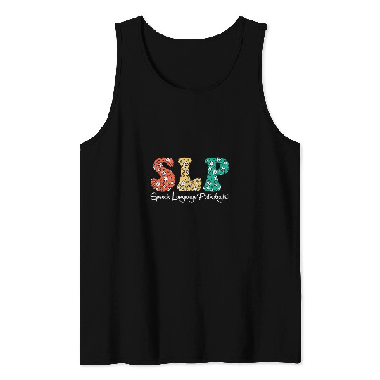 Speech Therapy Retro Speech Language Pathologist Therapist 1 Tank Tops
