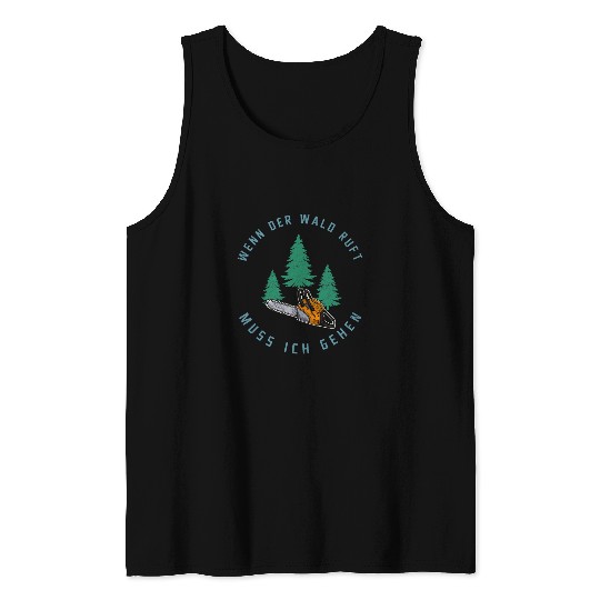 Sawmill Carpenter Carpenter Woodworker Chainsaw Profession 60 Tank Tops