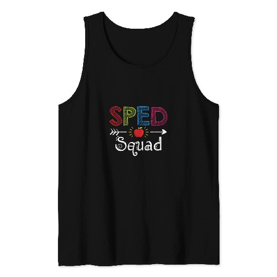 Sped Squad Funny Sped Teacher Student Team Tank Tops