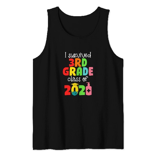 I Survived 3rd Grade Class Of Student Kid Boy Girl Tank Tops