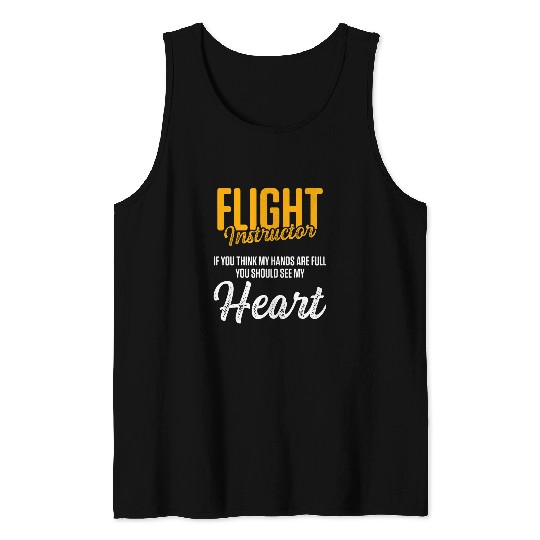 Flight Instructor Pilot Aviation Trainer 10 Tank Tops