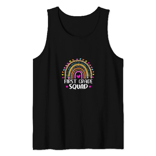 first grade rainbow girls boys teacher team 1st grade squad Tank Tops