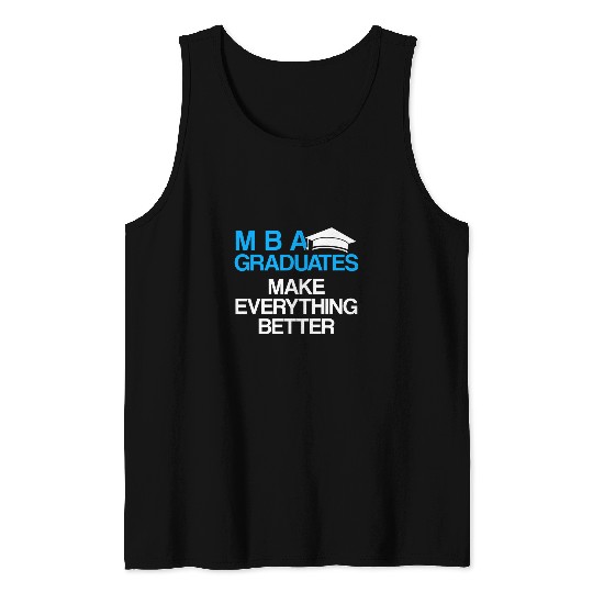 MBA Student Business Degree Graduation 27 Tank Tops