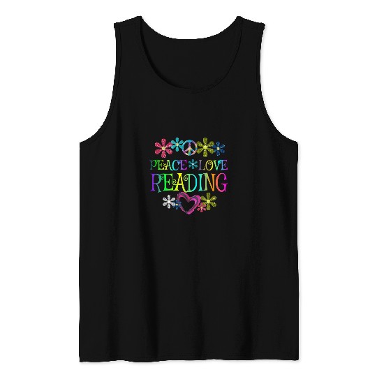 I Love Reading Book Lovers Gift Reading Club Tank Tops