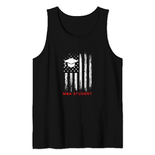 MBA Student Business Degree Graduation 123 Tank Tops