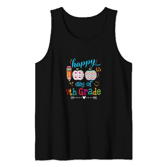 Happy 100th Day of School Kindergarten Teacher or Student 6 Tank Tops