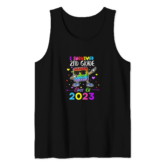 I Survived 2nd Grade Class Of Student Graduation Tank Tops
