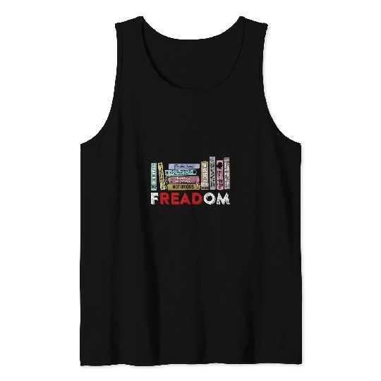 Freadom freesdom Read Book Ruth Bader Ginsburg Tank Tops